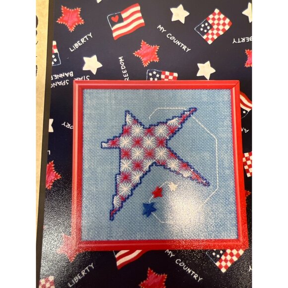 Star-Spangled Cross-Stitch Pattern "Starzzl" Design  Patriotic Theme - Picture 2 of 3